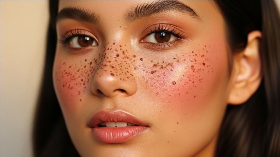 Natural Faux Freckles Look