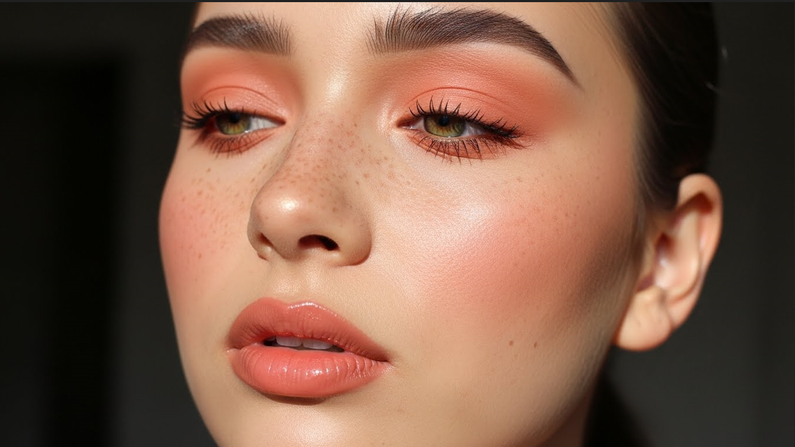 Soft-Girl Freckled Makeup