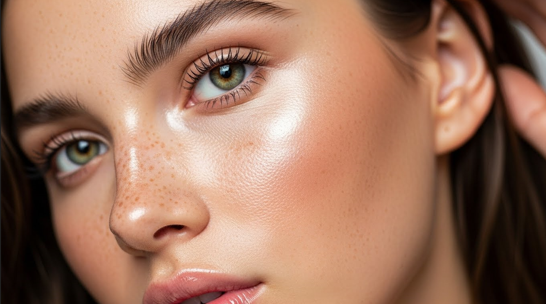Freckled Dewy Glass Skin