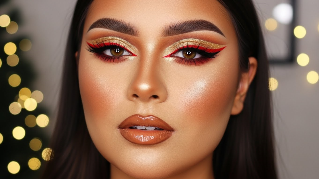 Red & Gold Christmas Eyeliner Combo
