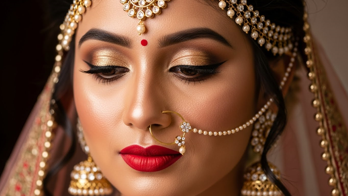 Classic Red Bridal Glam