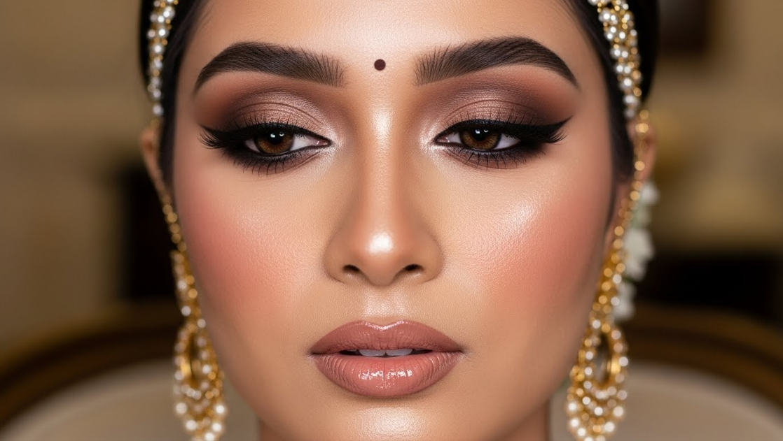 Soft Brown Bridal Smokey Eyes