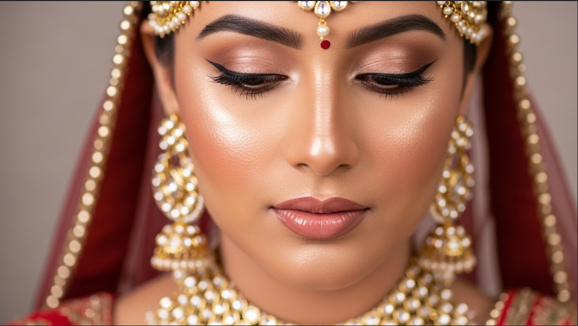 High-Shine Bridal Highlight Look