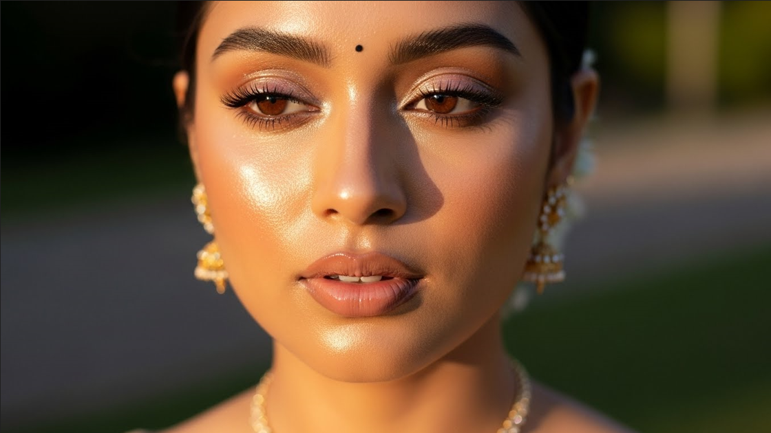 Dewy Glass-Skin Bridal Look