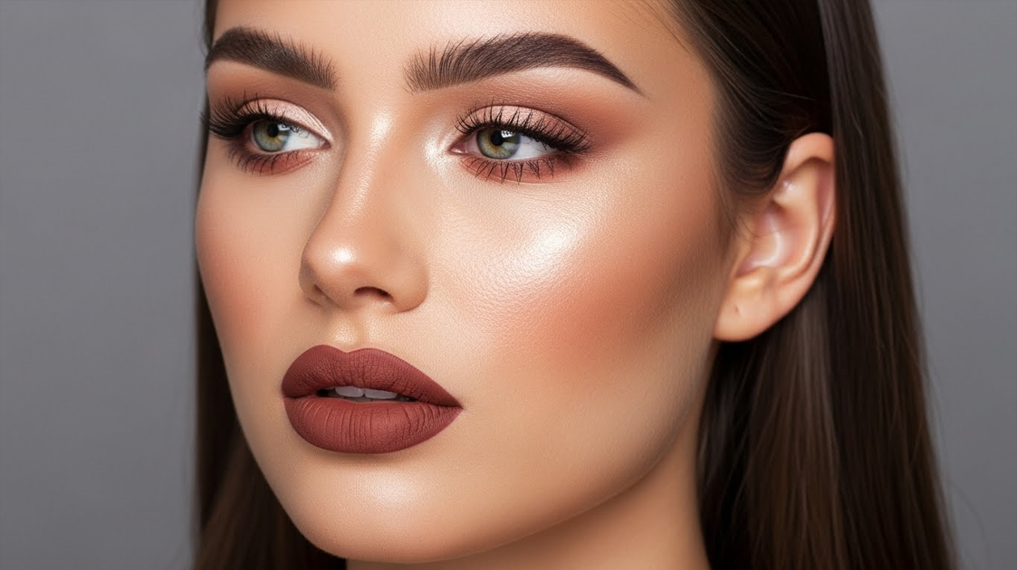 8. Peachy Matte Fresh Look