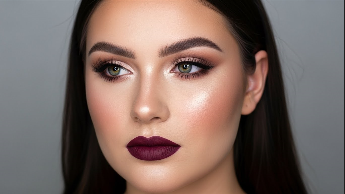 9. Matte Lip with Gloss Tap Trick