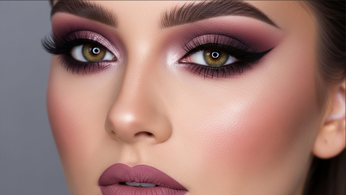 Mauve Smokey Eye Soft Glam