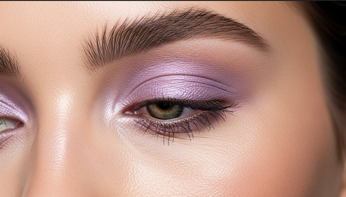  Soft Lilac Shimmer Eyes