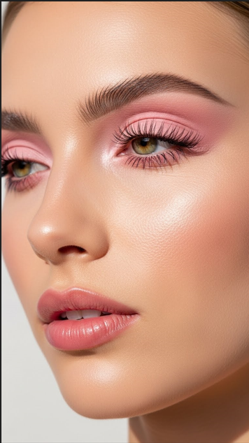 Soft Pink Shimmer Lids