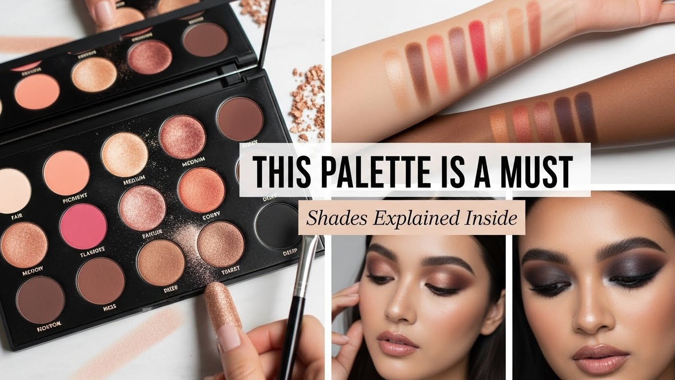 woman makeup plate tips and guide