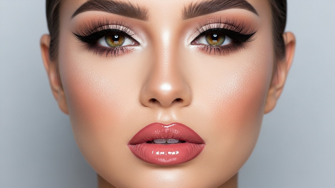 High-Shine Highlight Red Carpet Look