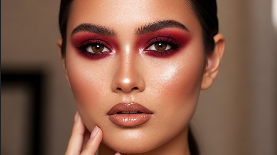  Bold Red Carpet Red Eyeshadow Look