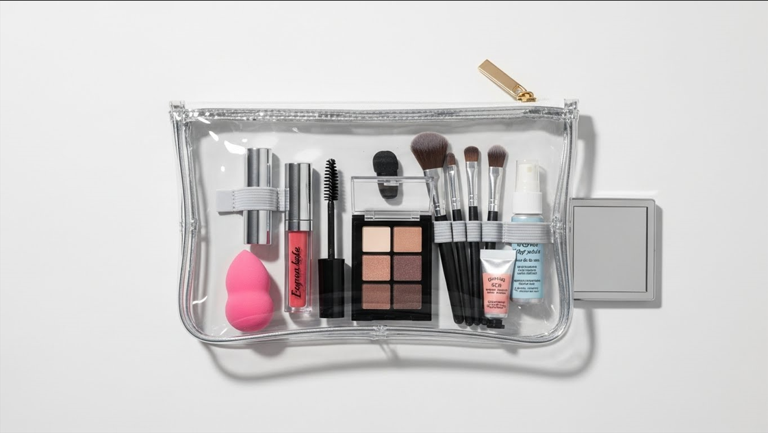 Clear Zipper Makeup Pouch